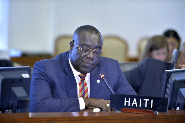 Haitis ambassador to the United Kingdom Bocchit Edmond