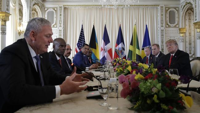 Trump and Caribbean leaders foto Carolyn Kaster AP