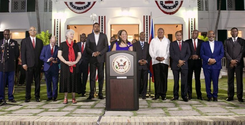 Michele Sison and haitian politicians credit the haitian sentinel
