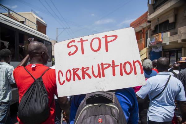 Hundreds of Haitians take part in an anti corruption protest in Port au Prince Haiti Aug. 29 2018. EPA EFE Jean Marc Herve Abelard