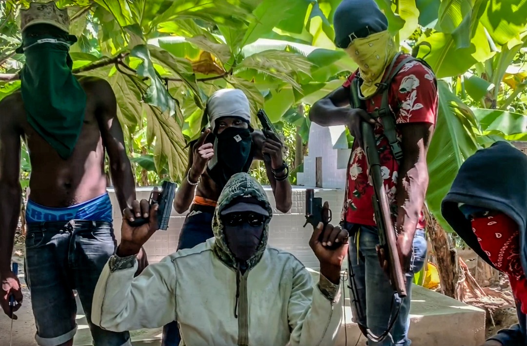Une photo du groupe armé La Savane des Cayes dirigé par Kilikou novembre 2019. Crédit photo Ralph Tedy EROL TedActu