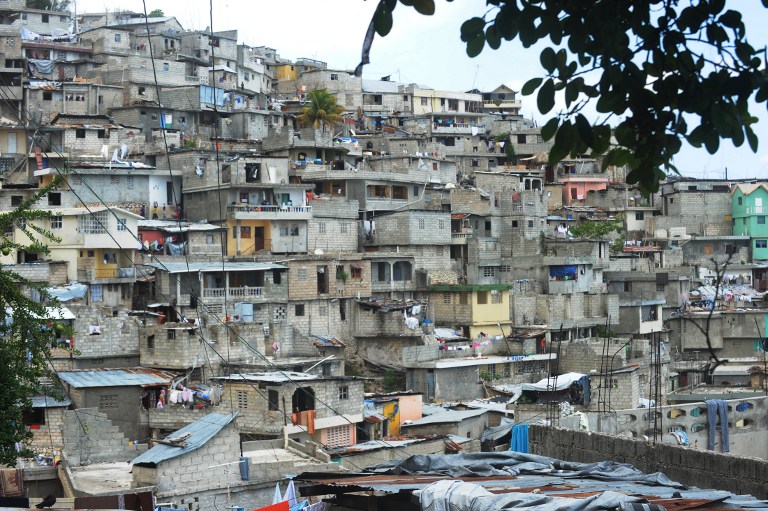 Welcome to the poorest country in the Western Hemisphere where we see a general view of a hillside slum in Port au Prince Haiti on July 12 2012. Thony Belizaire AFP