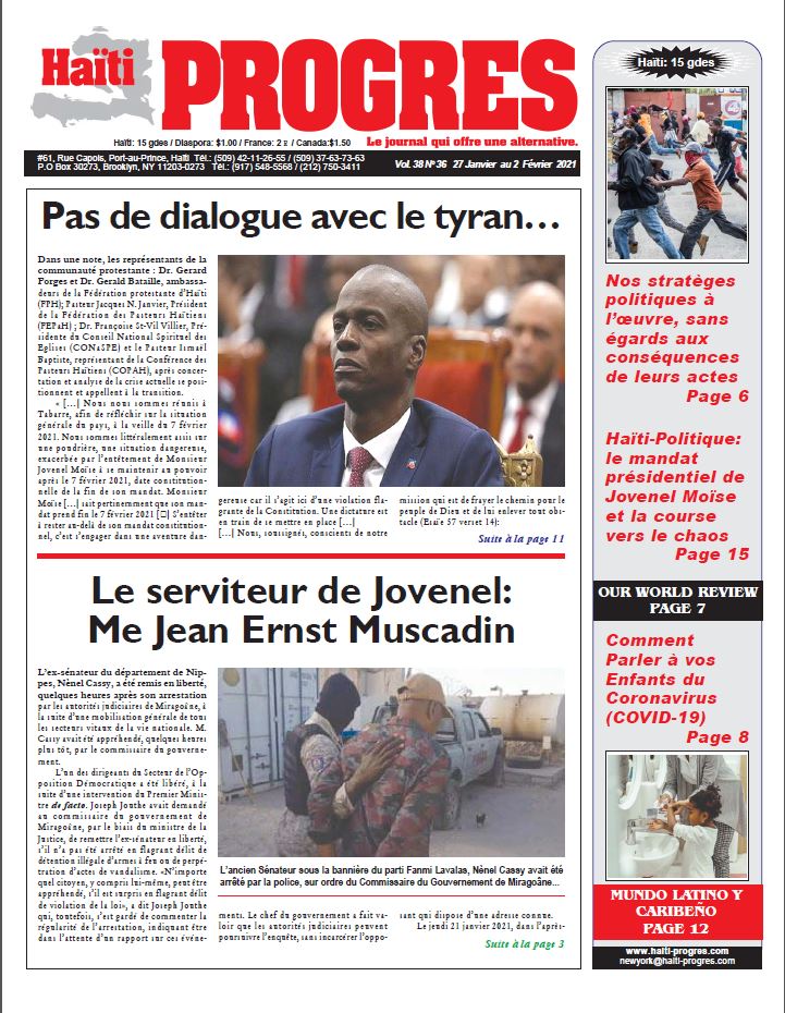 Journal HaitiProgrès – Bulletin Vol-38#36
