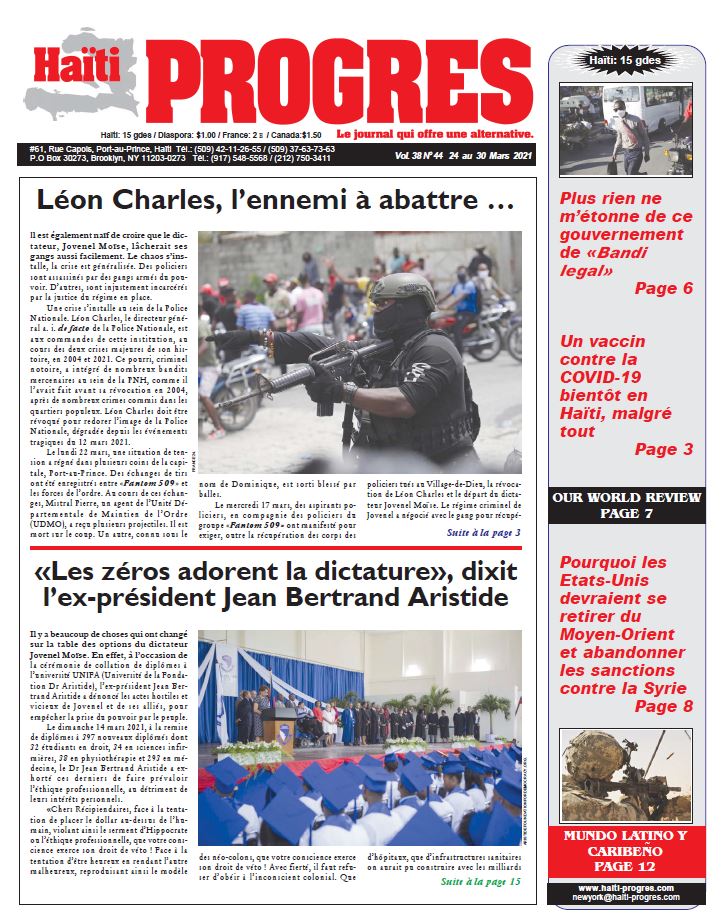 Journal HaitiProgrès – Bulletin Vol-38#44